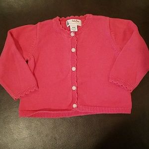Baby Gap Girls Salmon Sweater - 12-18M